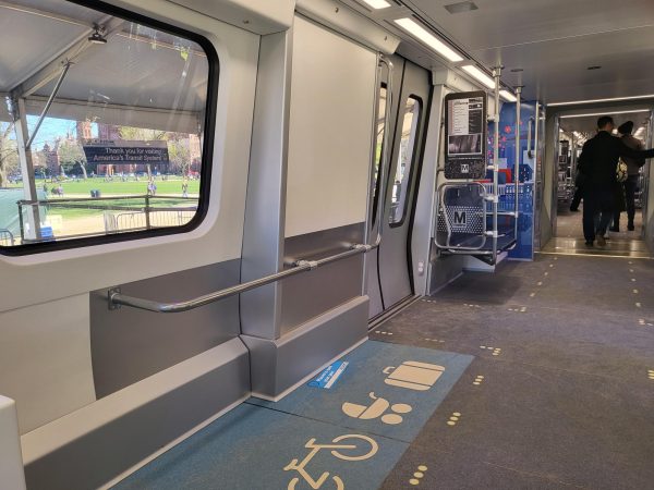 An inside look at the new 8000 series Metro car. Photo provided by Creative Commons. 