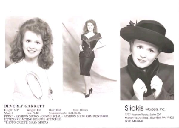 Mrs. Pruzina’s composite card, used as marketing for acting jobs. Photo provided by Beverly Pruzina.
