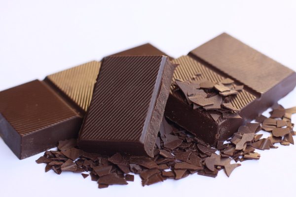 Chocolate is formed typically in bars or chips. Photo provided by Creative Commons.