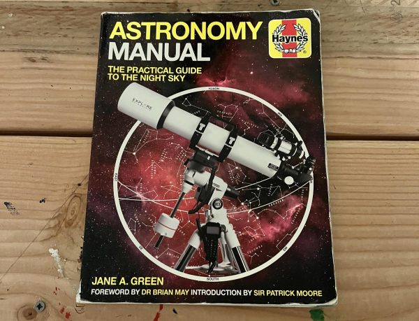 A high school astronomy book. Photo provided by Brooks Frandsen.